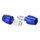 EMBOUT DE GUIDON MOTO POUR YAMAHA 700 MT-07 ALU ANODISE BLEU DIAM 13 ET 17 mm (PAIRE)  -AVOC-