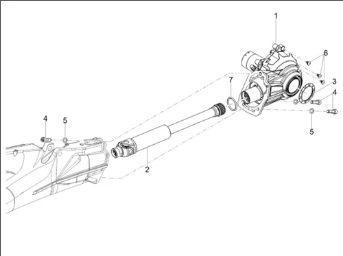 Transmission arrière