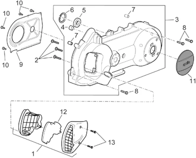 Couvercle variateur