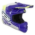 CASQUE CROSS ADULTE PROGRIP 3080 ADVENTURE GRIS/BLEU/JAUNE FLUO M (ECE 22.06)