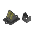 CLAPET SCOOT MALOSSI POUR PIAGGIO 50 ZIP, TYPHOON, NRG/GILERA 50 STALKER, RUNNER, DNA, ICE (VL13 LAMELLES CARBONE 0,30 MHR 45° CARBONE SUPPORT ALU)