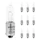 AMPOULE/LAMPE HALOGENE MINIATURE H21W 12V 21W CULOT BAX9s MINI LONG ERGOTS DECALES BLANC (CLIGNOTANT) (x10) -VICMA