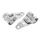 HEADLIGHT HOLDER FOR MOPED MBK 51/MOTOBECANE/PEUGEOT 103 CHROME (Ø 26/28mm)  (PAIR)  -SELECTION P2R-