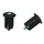 HANDLEBAR END PLUG- P2R -SCREW-ON- BLACK (PAIR) INNER Ø 18.2mm /EXT Ø 25.2mm