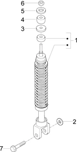 Suspension arrière - Amortisseur/s