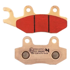 PLAQUETTE DE FREIN NEWFREN POUR APRILIA 125 RX 2018> AV / PEUGEOT 125 DJANGO 2014> AV, 300 SATELIS 2013> AV / TRIUMPH 900 STREET TWIN 2016> AR (FD0122TS) (TOURING METAL FRITTE)