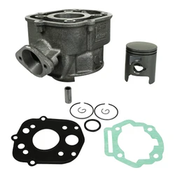 CYLINDRE 50 A BOITE ADAPTABLE DERBI 50 SENDA 2006>, GPR 2006>/GILERA 50 SMT 2006>, RCR 2006> (MOTEUR PIAGGIO EURO 3) -P2R FONTE AVEC PISTON GRAPHITE
