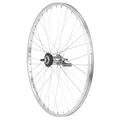WHEEL FOR URBAN BIKE- 26" -REAR ALUMINIUM- TORPEDO STEEL HUB - BACK-PEDAL BRAKE - SINGLE SPEED