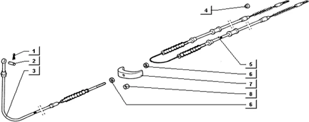 Transmissions frein a la main