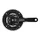 PEDALIER VTT SHIMANO 7/8V. TY501 NOIR 175mm 42-34-24 (BOITIER 122mm) (MONTAGE ATELIER)