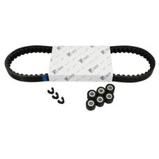 KIT TRANSMISSION (COURROIE, GALETS, GUIDES) ORIGINE PIAGGIO 50 FLY 4T 1998>2015 -1R000435