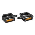 FLAT PEDAL FOR BMX- NEWTON -RESIN-BLACK 9/16" ON BEARINGS (PAIR ON CARD)