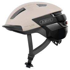 CASQUE VELO ADULTE ABUS URBAIN PURL-Y ACE CHAMPAGNE BEIGE ECLAIRAGE INTEGRE TAILLE S (51-55cm) REGLAGE MOLETTE (COMPATIBLE S-PEDELEC)