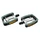 FLAT PEDAL FOR URBAN BIKE- ON BEARINGS PREMIUM - NEWTON ALUMINIUM BLACK/SILVER Thread 9/16" (ON CARD)