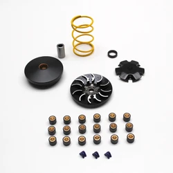 VARIATOR FOR SCOOT REPLAY BLACK EDITION FOR PEUGEOT 50 LUDIX ONE, TREND, SNAKE, CLASSIC (WITH YELLOW SPRING+ STATIONARY PULLEY +3X6 ROLLERS Ø 16X13)