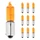 AMPOULE/LAMPE HALOGENE MINIATURE H21W 12V 21W CULOT BAX9s MINI LONG ERGOTS DECALES ORANGE (CLIGNOTANT) (VENDU PAR 10) -SELECTION P2R