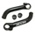BAR ENDS- ZOOM BLACK ALUMINIUM L 87mm (PAIR)