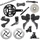 GROUPE GRAVEL SHIMANO GRX825 DISQUE NOIR 2x12V. 172.5 EN 48-31 CUVETTE PRESSFIT CASSETTE 11-36 (MONTAGE ATELIER)