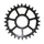 CHAINRING FOR MTB - SINGLE 28T. TA ONE C55 DIRECT MOUNT- ALUMINIUM MATT BLACK- FOR CANNONDALE Ai and FSA 10/11012Speed. (offset 6mm)