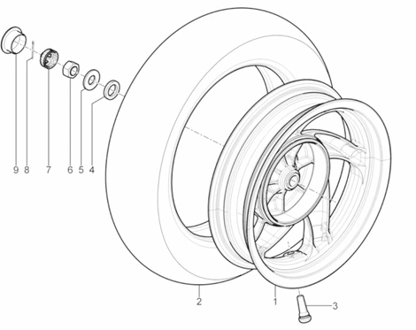 Roue arrière