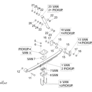 Suspension arrière - Amortisseur/s
