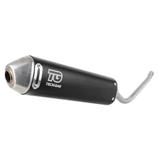 SILENCIEUX ET TUBE D'ECHAPPEMENT 50 A BOITE TECNIGAS E-NOX EVO ACIER POUR RIEJU 50 MRT EURO 4/5 (PASSAGE A DROITE) (SILENCIEUX ALU BLACK)