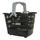 BASKET FRONT ADULT PLASTIC ROTO BLACK FAST FIXING SYSTEM CLIPS 22.2/31,8mm 19L (Lg38xL28xH30) WEIGHT MAX. 7.5Kgs