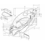 Logement casque - Dessous de selle
