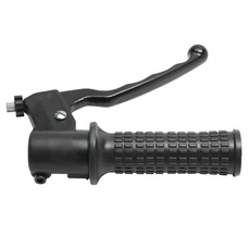 POIGNEE DE GAZ CYCLO ADAPTABLE PIAGGIO 50 CIAO PX 1989>1992 AVEC LEVIER ALU NOIR  -DOMINO-