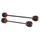 PROTECTION AXE DE ROUE AVANT/ARRIERE MAXISCOOTER POUR HONDA 750 X-ADV ALU ROUGE (PAIRE)  -AVOC-