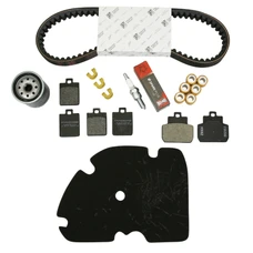 KIT ENTRETIEN MAXISCOOTER ORIGINE PIAGGIO 125 MP3 2006> (AVEC PLAQUETTES DE FREIN)  -1R000384-