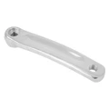 LEFT CRANK ARM- 170mm- NEWTON -FORGED -ALUMINIUM- LARGE SILVER (square orientation)