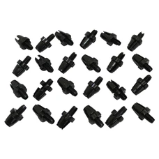 SLOTTED BRAKE CABLE ADJUSTER- M10 ALUMINIUM BLACK (25 IN A BAG)