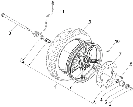 Roue avant