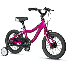 VELO MUSCULAIRE ENFANT 14 POUCES LEADER FOX BUBU 2025 ROSE MONOVITESSE CADRE ALU (TAILLE ENFANT JUSQU'A 105cm) -V BRAKE