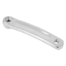 LEFT CRANK ARM- 170mm- NEWTON -FORGED -ALUMINIUM- LARGE SILVER (square orientation)