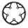 CHANRING FOR ROAD BIKE-5 arms- 51T. Ø110 CAMPAGNOLO ULTRA TORQUE -OUTER- BLACK CT2 STRONGLIGHT RECORD CARBON - CHORUS CARBON - ATHENA -ALUMINIUM- 11 Speed