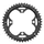 CHAINRING FOR MTB- Ø104 - 4arms-FOR TRIPLE- 44T. Ø104 OUTER BLACK STRONGLIGHT -ALUMINIUM- .8/9 Speed