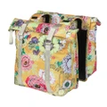 SACOCHE ARRIERE VELO DOUBLE BASIL BLOOM FIELD 28-35L JAUNE HONEY FIXATION CROCHET/RESSORT (30x15x33cm)