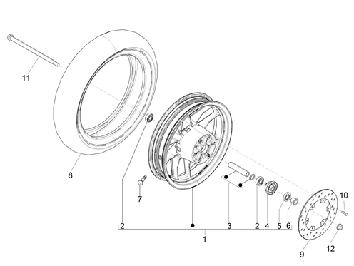 Roue avant