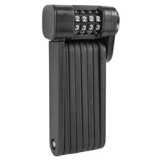 ANTIVOL VELO / TROTTINETTE PLIABLE/PLIANT A CODE LONGUEUR 90cm NOIR TYPE COUTEAU (SUPPORT FIXATION INCLUS) -NIVEAU SECURITE 5