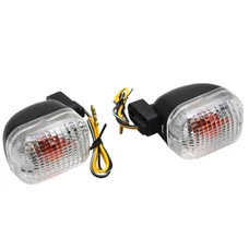 TURN SIGNAL FOR SCOOT PEUGEOT 50 TKR, TREKKER, SQUAB - REAR - TRANSPARENT/BLACK (PAIR) ** -REPLAY