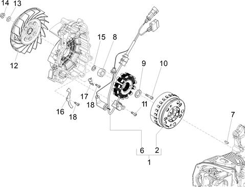 Volant magnetique