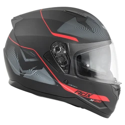 CASQUE INTEGRAL SCOOT ADX AI450 EVO NOIR/GRIS/ROUGE MAT L PINLOCK READY (DOUBLE ECRAN) (ECE 22.06)