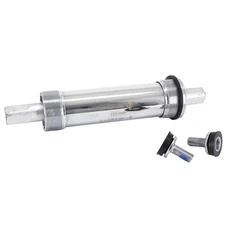 BOITIER PEDALIER CARRE ALU A ROULEMENT 179,5 mm POUR FATBIKE (boite de 120 mm DIAM 28,7 mm) FILETAGE ANGLAIS / BSC / 1,37x24