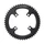 CHAINRING FOR ROAD BIKE- 4 Arms- 52T.- External FX110 FOR FSA GOSSAMER/SLK LIGHT/K-FORCE LIGHT 2016 BLACK TA 11 SPEED-.