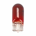 AMPOULE/LAMPE STANDARD 12V  5W CULOT W2,1x9,5d NORME W5W WEDGE ROUGE (COMPTEUR) (VENDU A L'UNITE)  -FLOSSER-