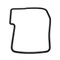 GASKET - for CYLINDER HEAD COVER - RIGHT "PIAGGIO GENUINE PART" POUR MOTO-GUZZI 1200 NORGE, GRISO, STELVIO, SPORT, 1400 CALIFORNIA, ELDORADO, AUDACE  -872742-