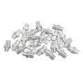 SLOTTED BRAKE CABLE ADJUSTER- M10 ALUMINIUM SILVER (25 IN A BAG)