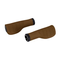 POIGNEE CITY HERRMANS TOWN WAVE DD48 AVEC LOCK-ON MARRON ANTIQUE L 130 mm DIAM 22 mm (PAIRE SUR CARTE)